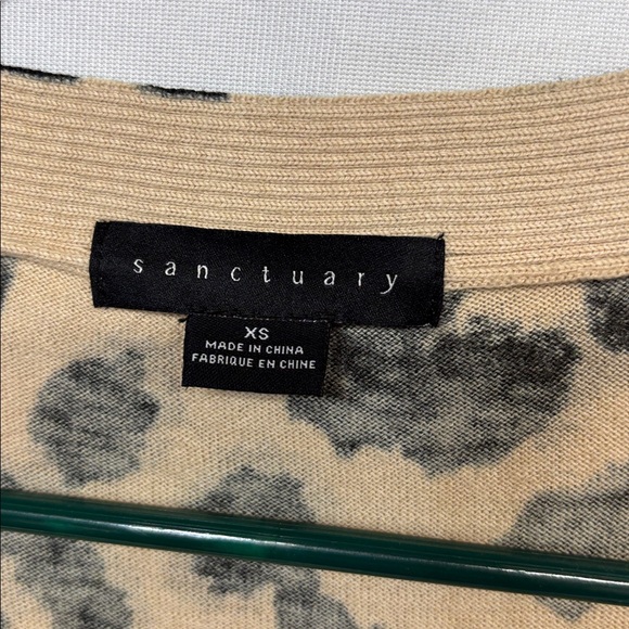 Sanctuary Beige and Black Animal Print Cardigan xs - Picture 10 of 10